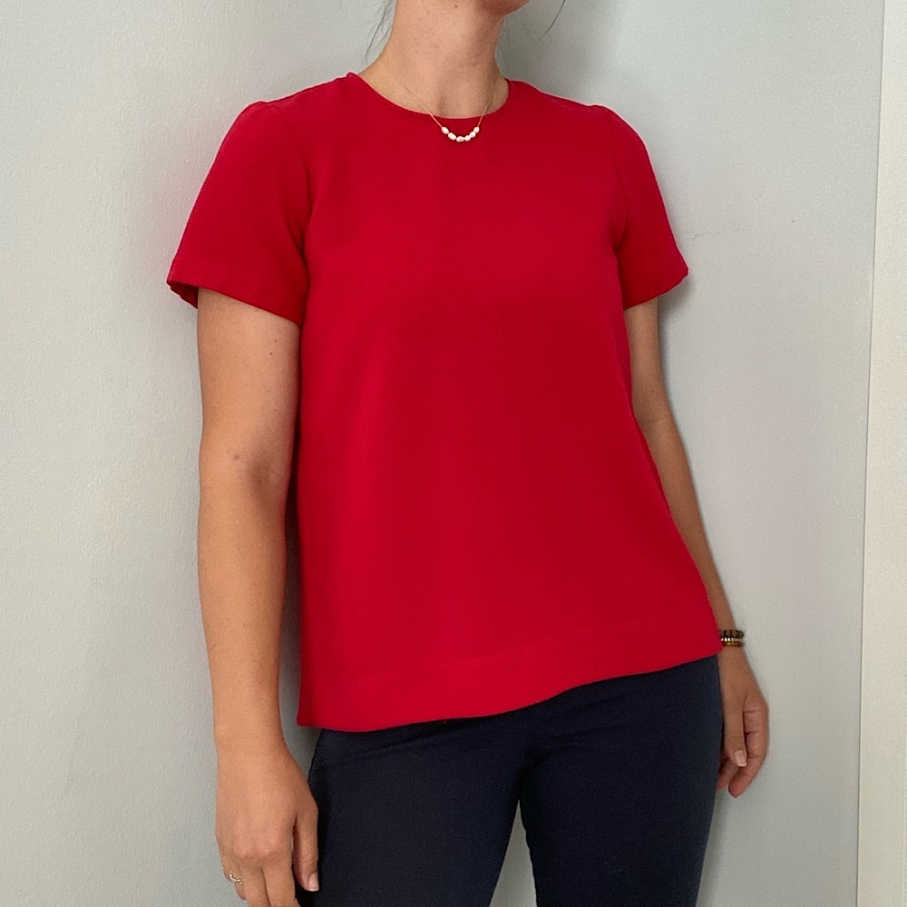 Madewell Textured Red Top